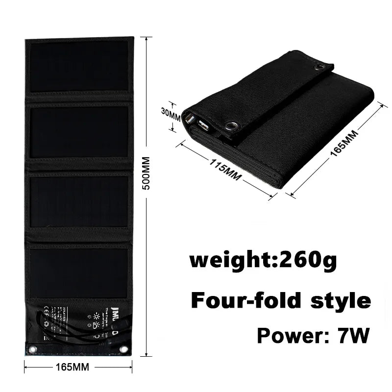 Portable Solar Panel USB Power Bank - Wholesalus