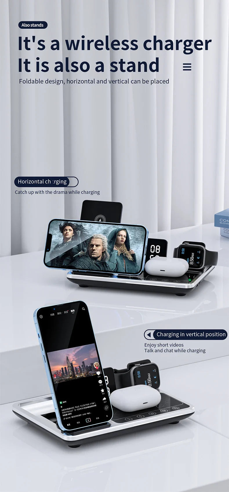 4 in 1 Magsafe Wireless Charging Station - Wholesalus