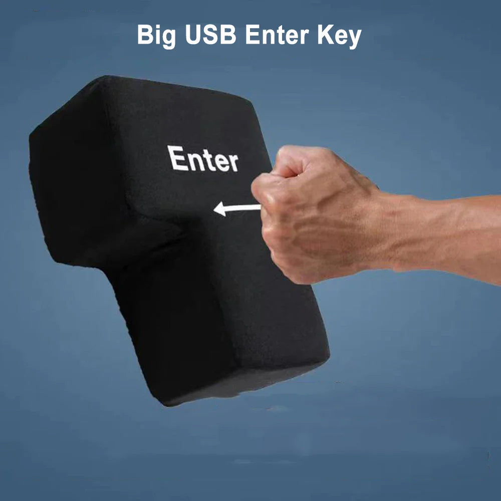 Soft Anti-Stress Enter Key Pillow - Wholesalus