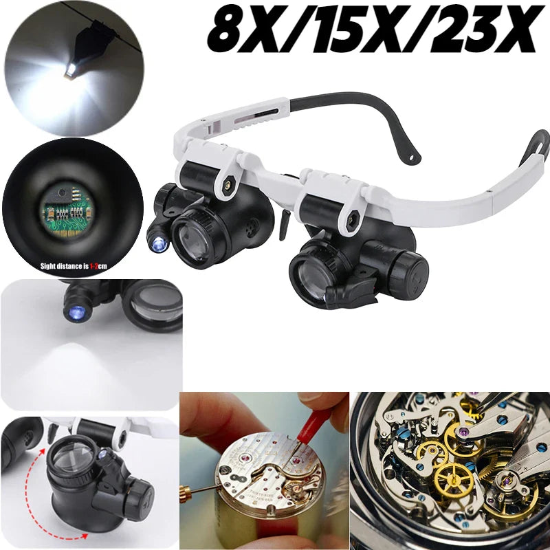 High Magnifying Glasses With Led Light - Wholesalus