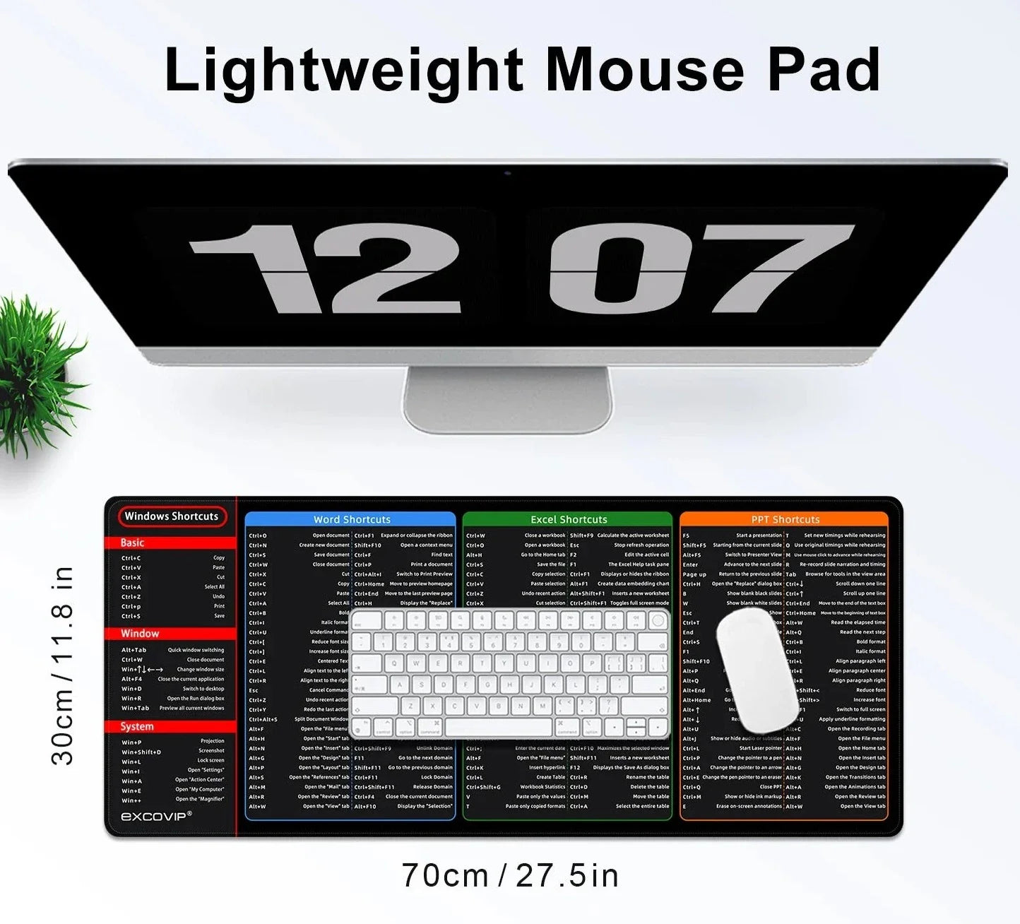 Shortcut Keys Mouse Pad - Wholesalus