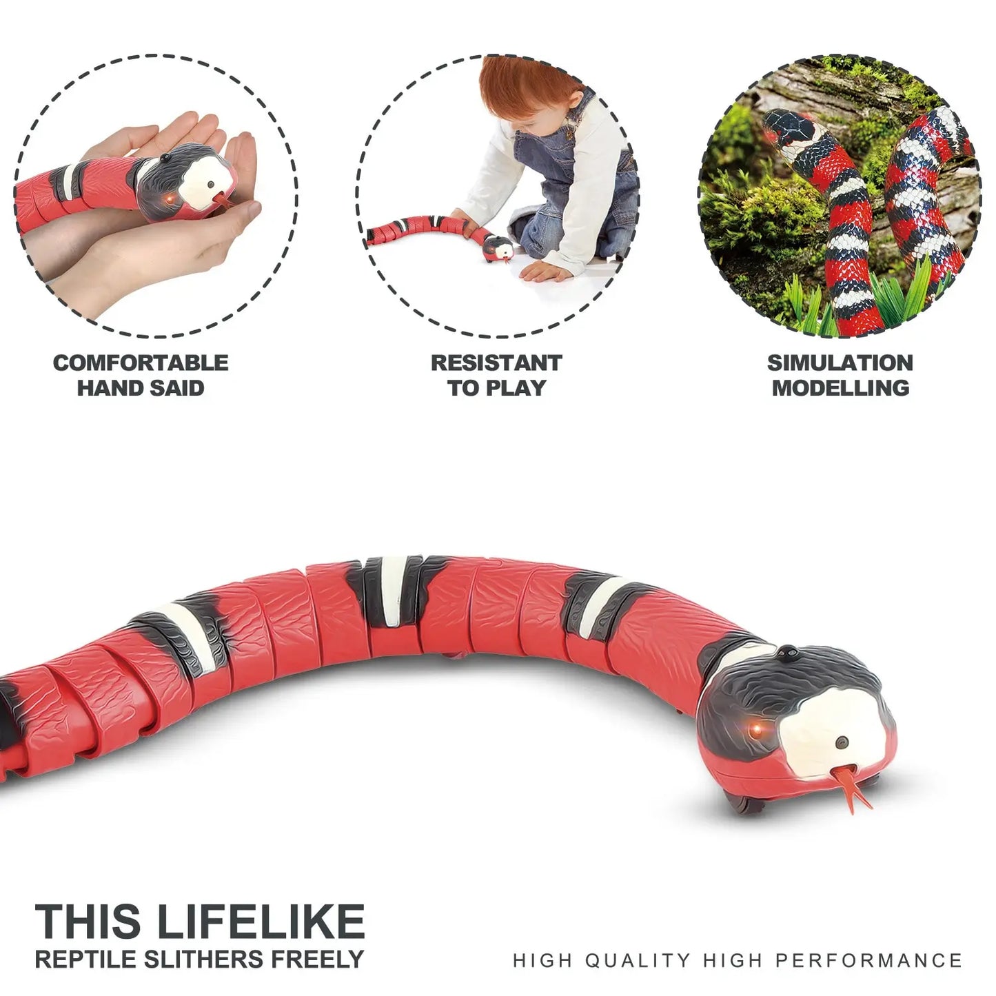 Smart Sensing Tricky Snake Toy - Wholesalus