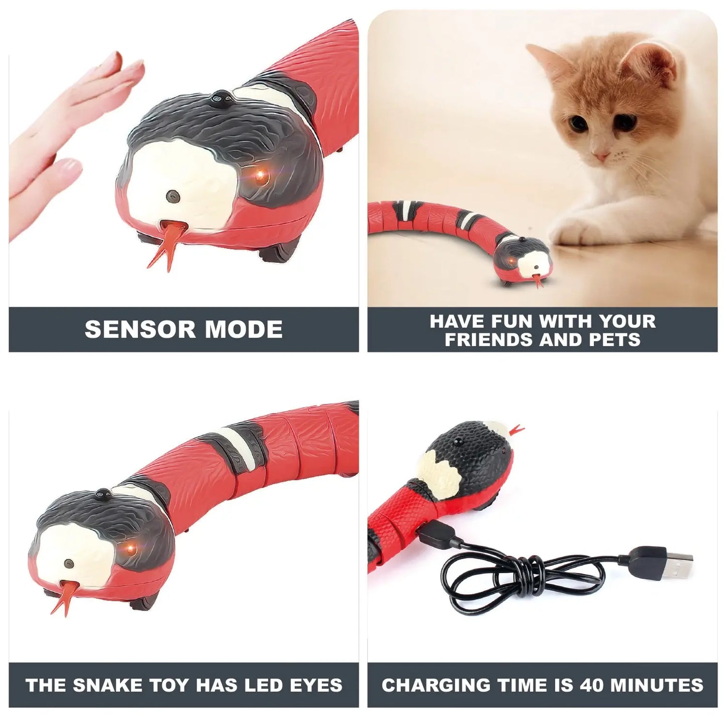 Smart Sensing Tricky Snake Toy - Wholesalus