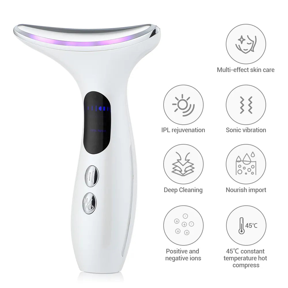 EMS Anti-Wrinkle Face and Neck Massager - Wholesalus