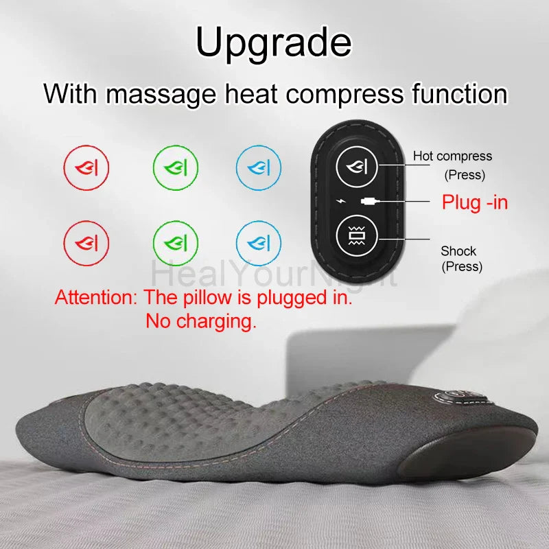 Hot Compression Vibrating Massage Pillow - Wholesalus