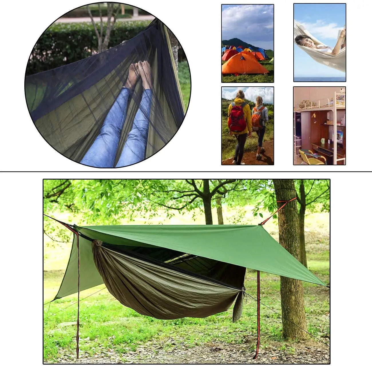 Camping Hammock With Mosquito Net - Wholesalus