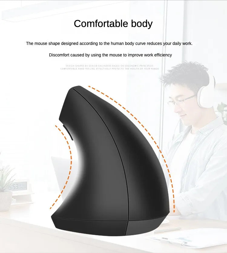 Ergonomic Wireless Vertical Mouse - Wholesalus