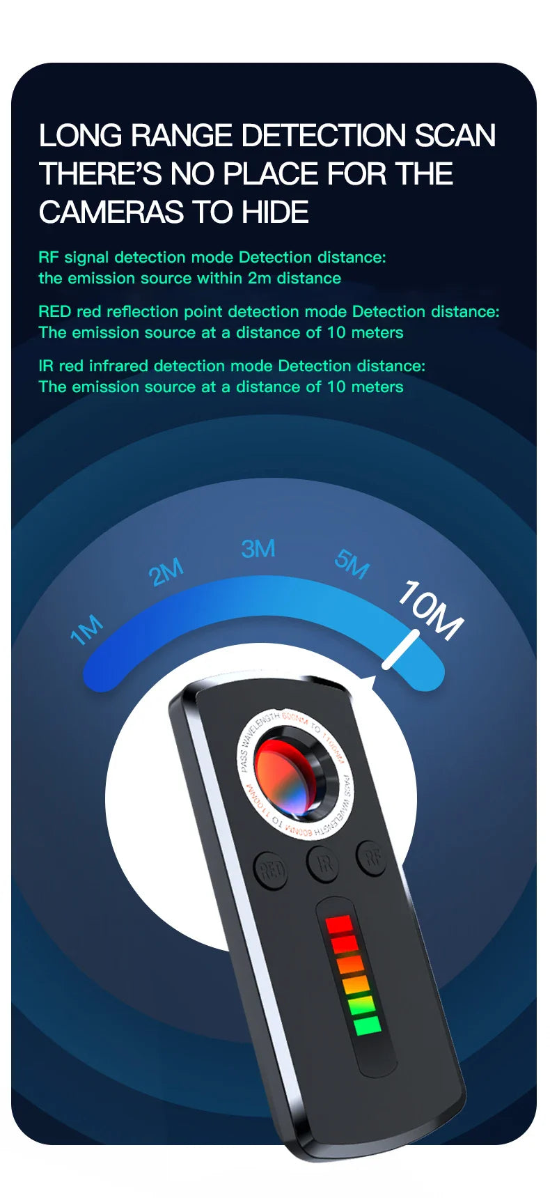 Anti Spy Hidden Camera Detector - Wholesalus