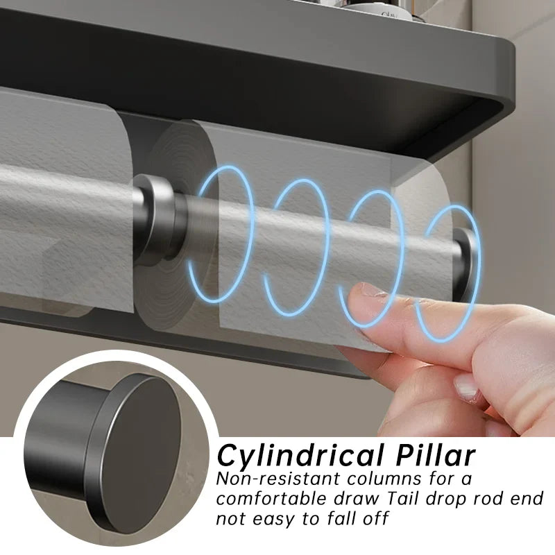 Wall-Mounted Aluminum Alloy Tissue holder - Wholesalus