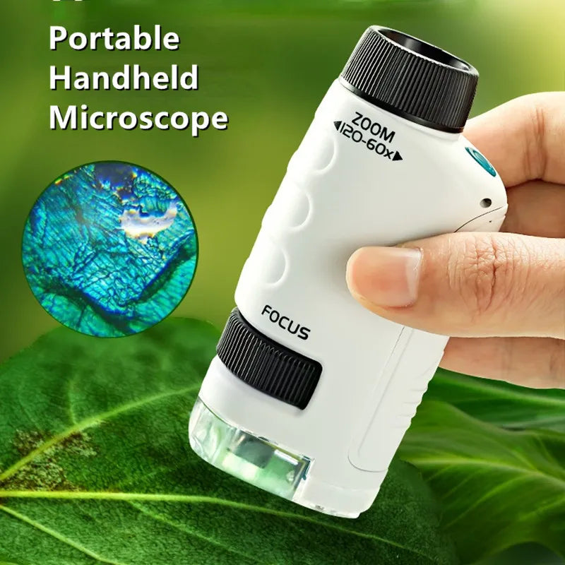 Portable HD Optical Adventure Microscope - Wholesalus
