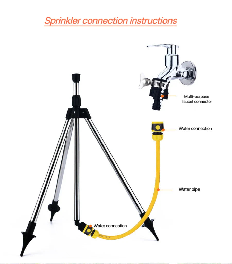 Automatic 360 Degree Garden Rotating Sprinkler - Wholesalus