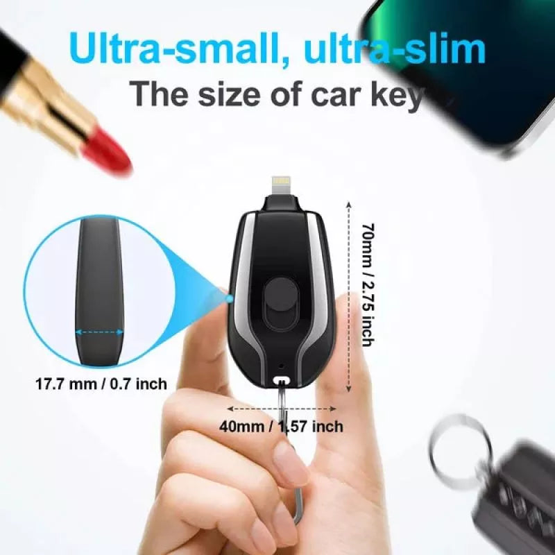 Mini Emergency Keychain Power Bank - Wholesalus