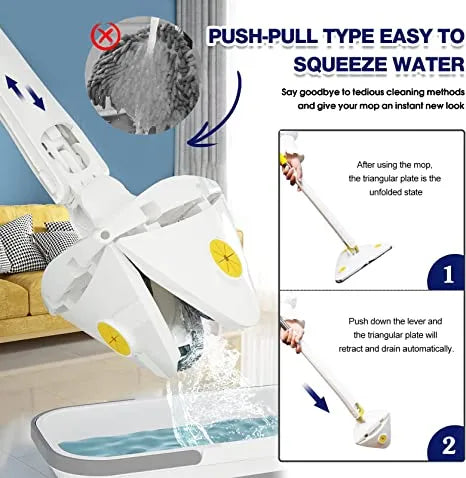 Multifunctional Triangle Self-draining Lazy Mop - Wholesalus