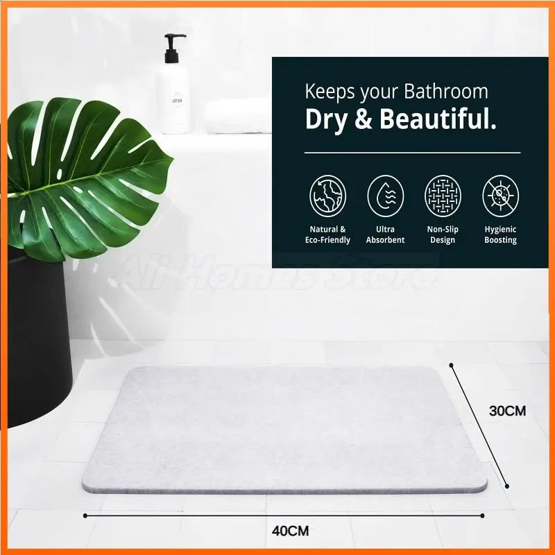 Quick Dry Stone Shower Mat - Wholesalus
