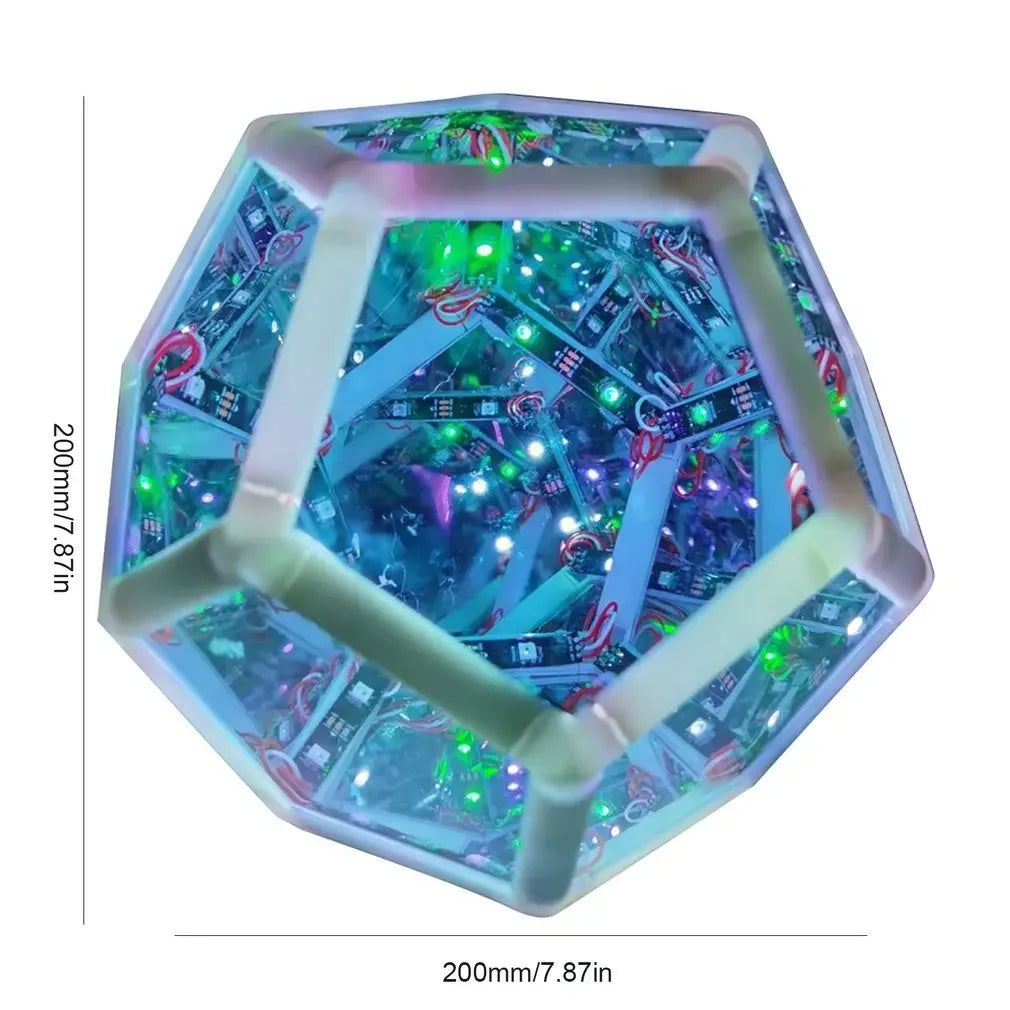 Infinite Dodecahedron Art Lamp - Wholesalus