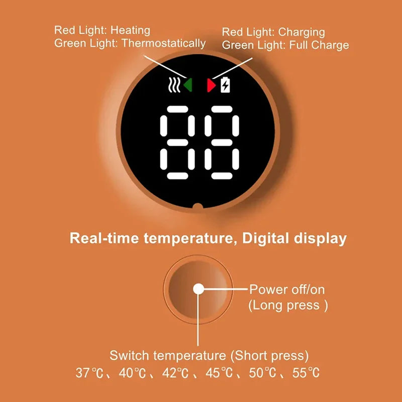 Rechargeable LED Display Bottle Warmer - Wholesalus