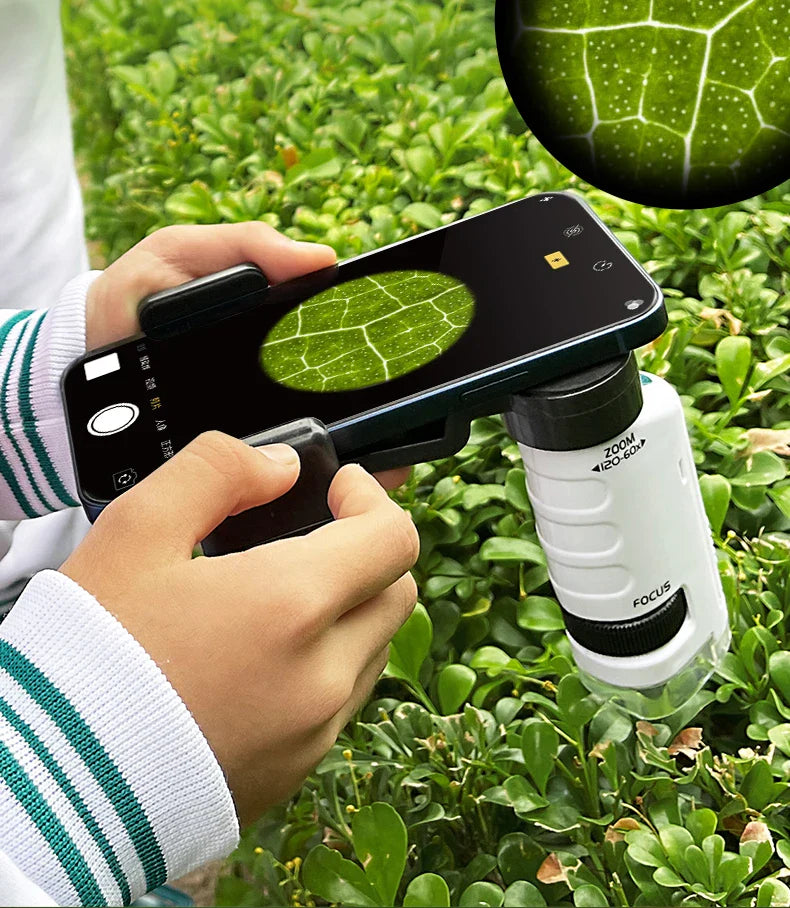 Portable HD Optical Adventure Microscope - Wholesalus