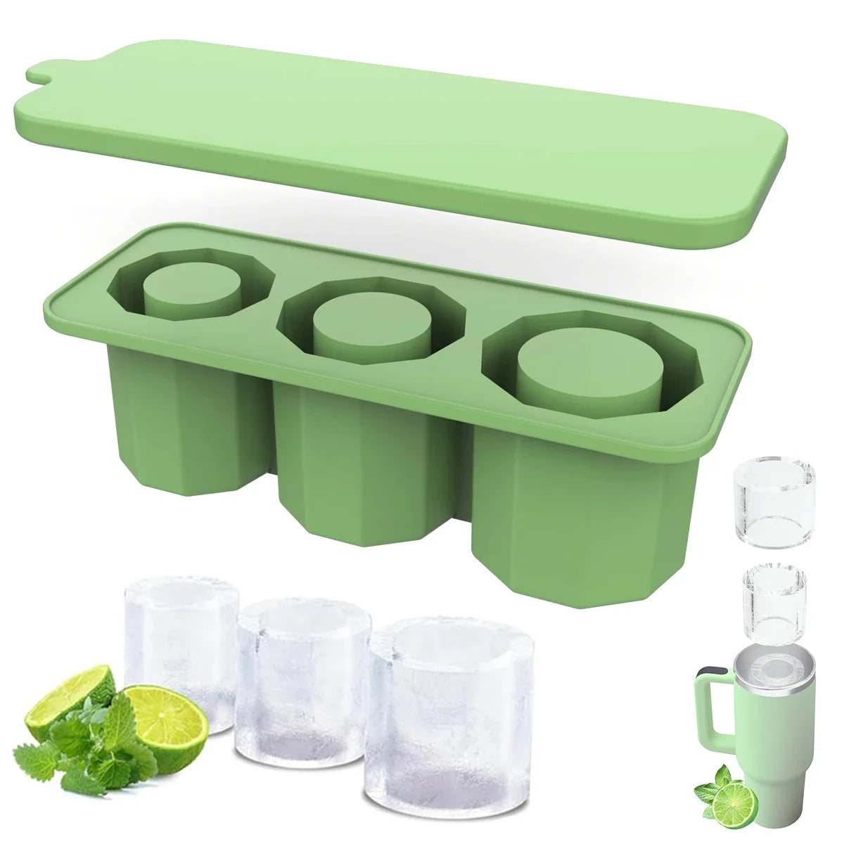 Stanley Cup Silicone Ice Mold with Lid - Wholesalus
