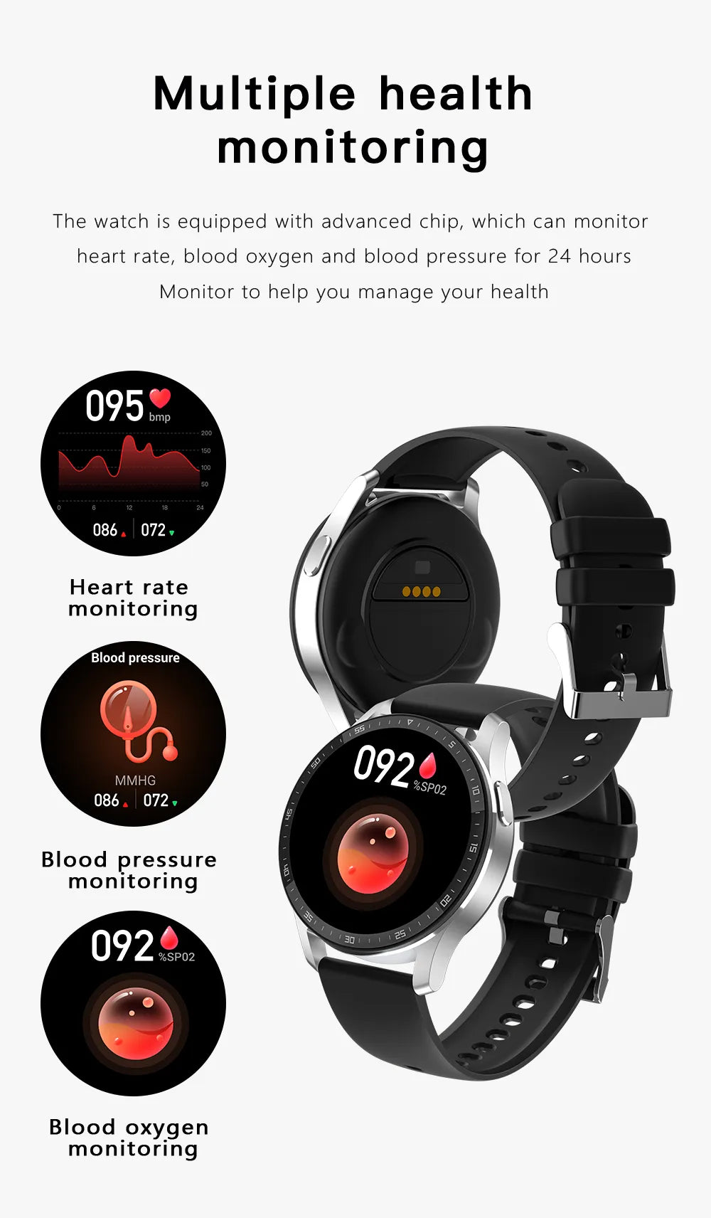 Two In One Smart Watch With Bluetooth Earbuds - Wholesalus