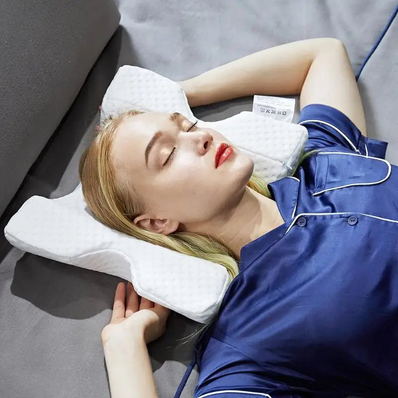 Curved Orthopedic Memory Foam Pillow - Wholesalus