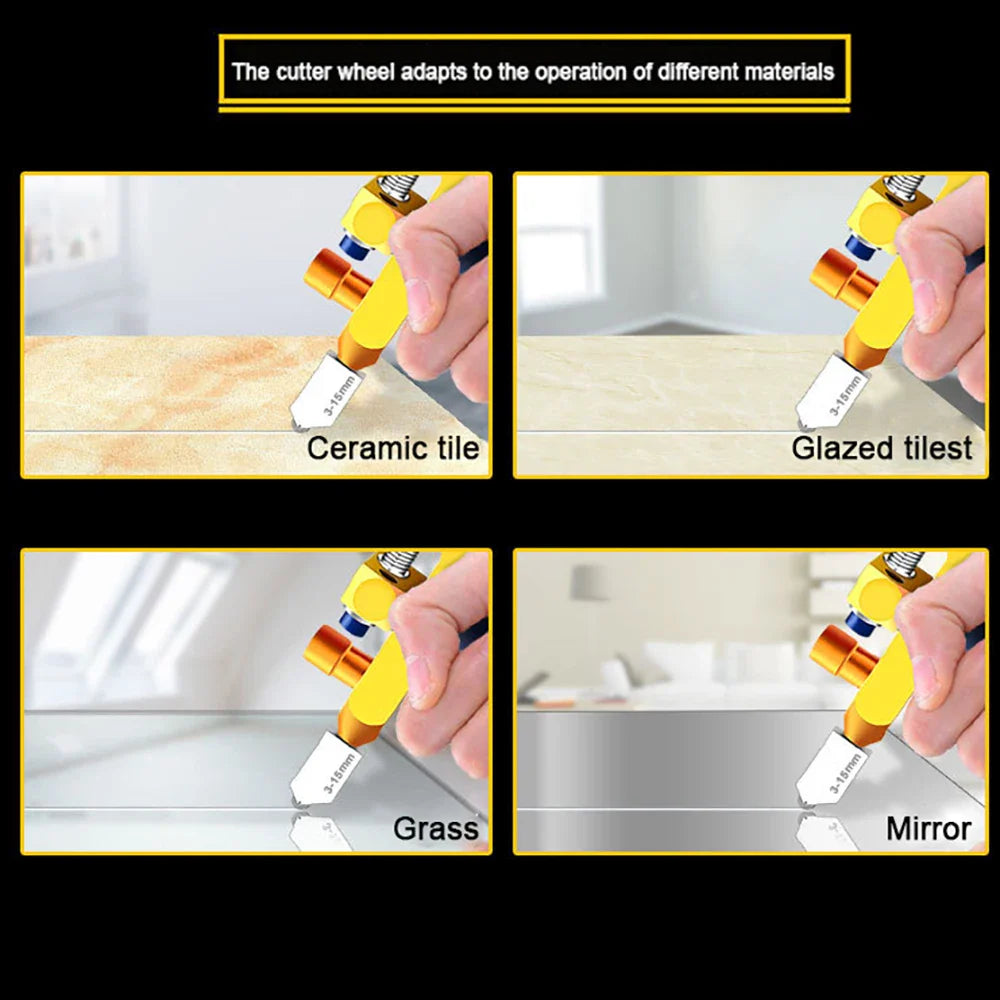 2 In 1 Glass Tile Cutter with Breaking Pliers - Wholesalus