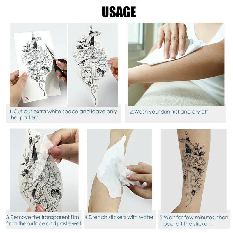 Full Arm Temporary Tattoos - Wholesalus
