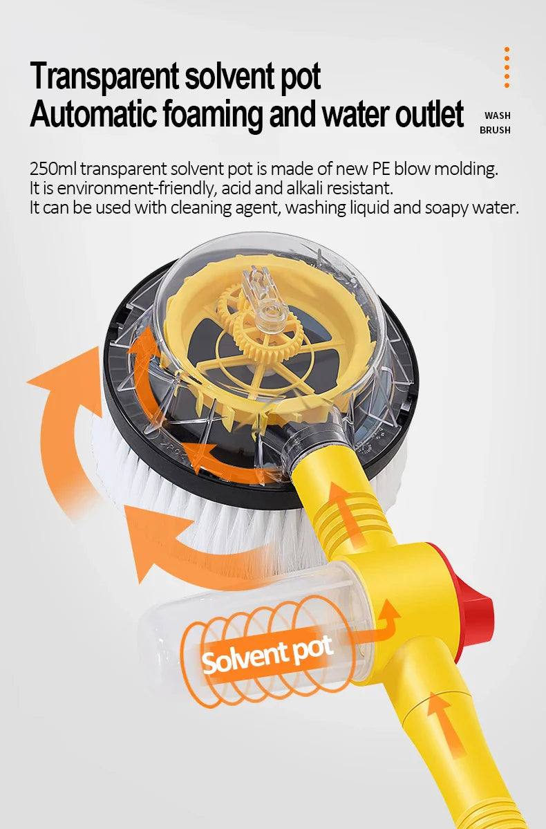 Multifunctional Car Rotary Wash Brush Kit - Wholesalus