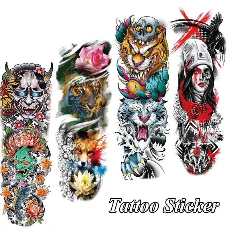 Full Arm Temporary Tattoos - Wholesalus