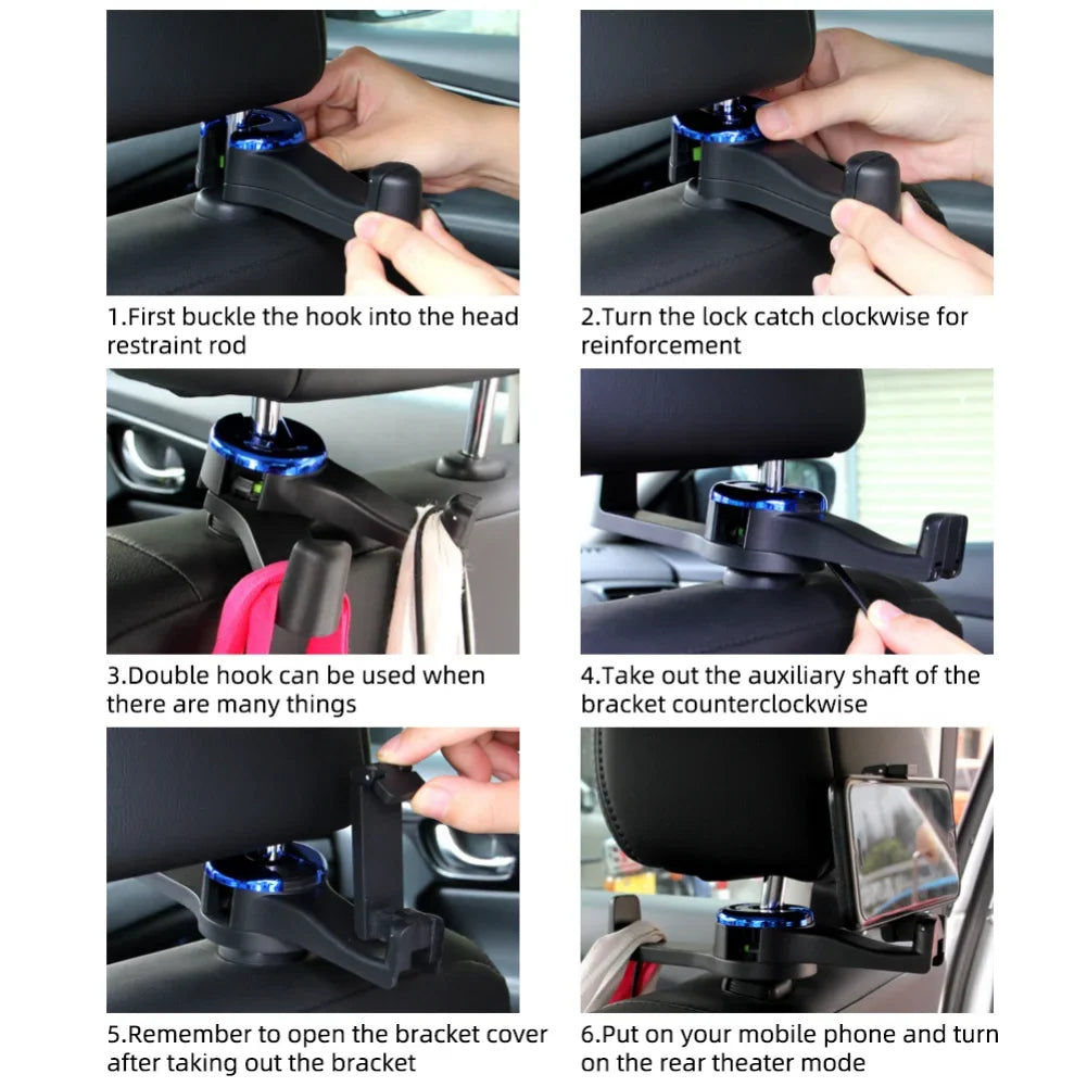 Car Headrest Hook Phone Holder - Wholesalus