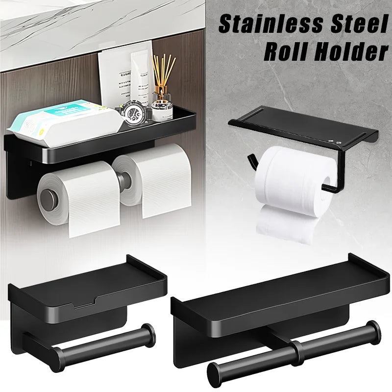 Wall-Mounted Aluminum Alloy Tissue holder - Wholesalus