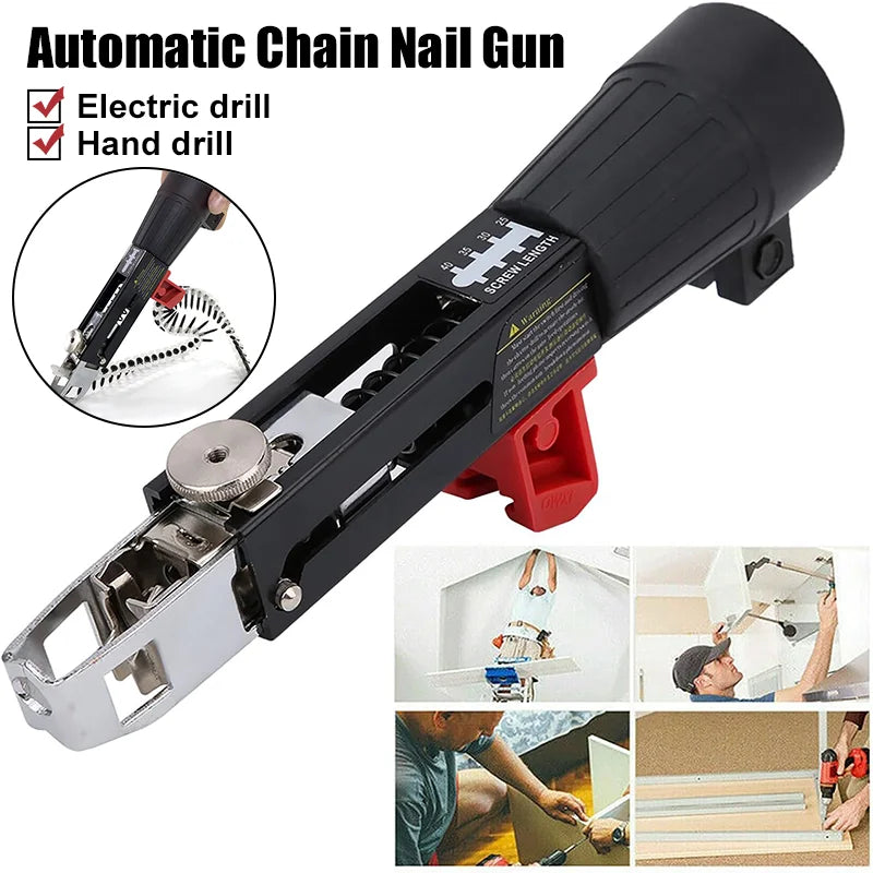 Electric Automatic Chain Nail Adapter Gun - Wholesalus