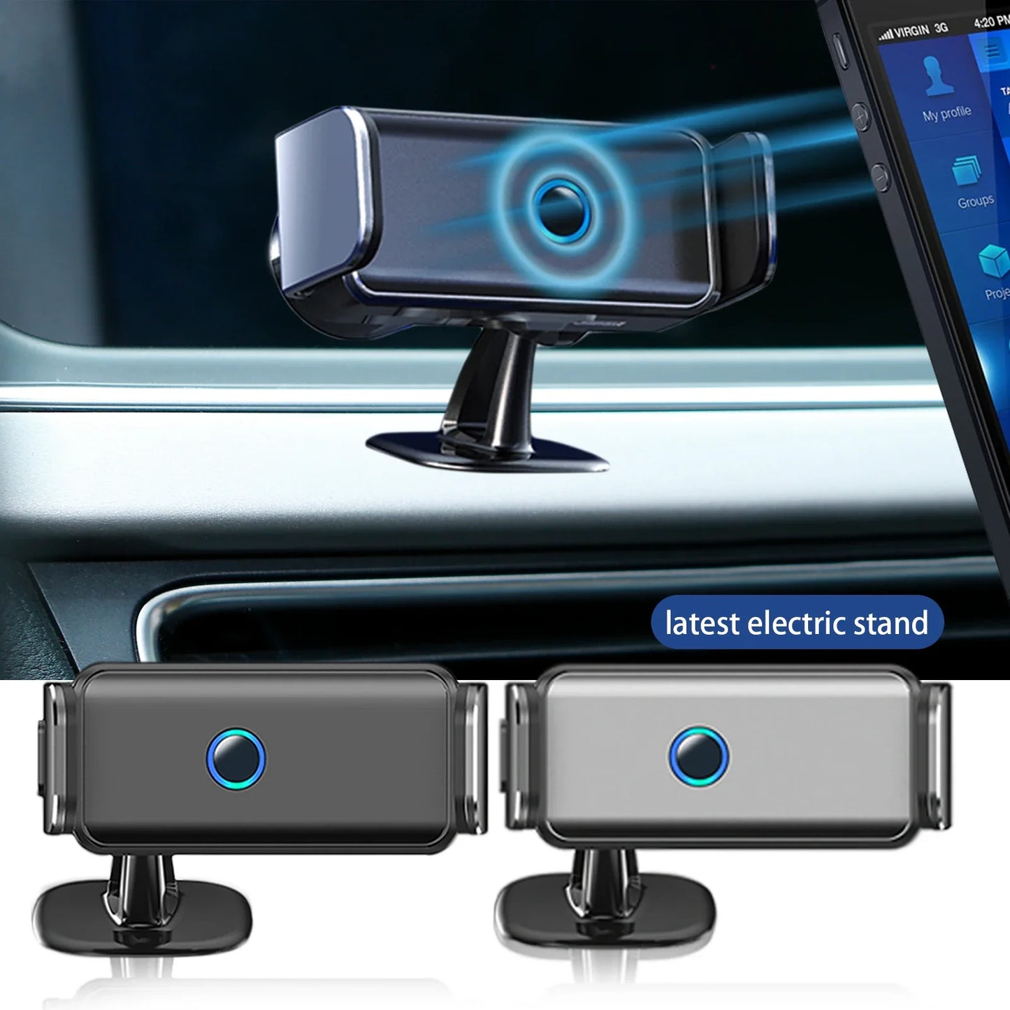 Car Smart Locking Mobile Holder - Wholesalus
