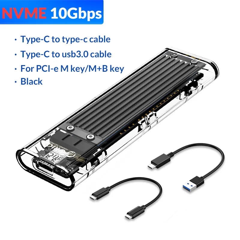 Transparent Hard Drive SSD Enclosure - Wholesalus