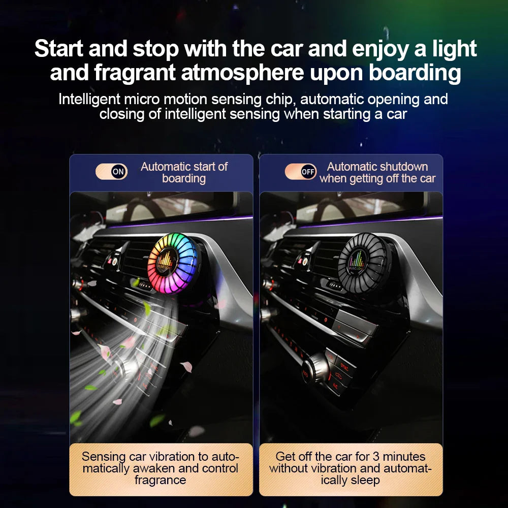 Car Aromatherapy Rhythm Light 1Pc - Wholesalus