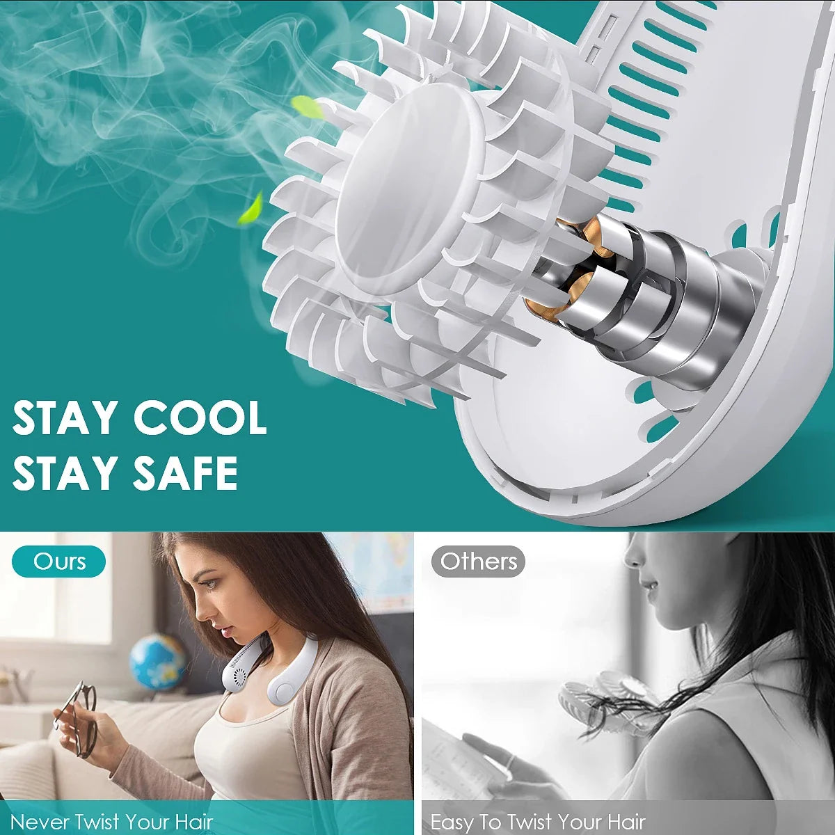 Leafless Hanging Neck Fan - Wholesalus