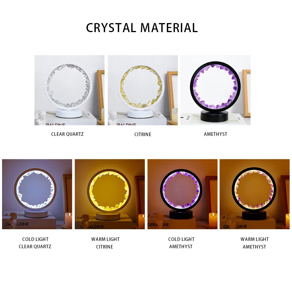 Natural Gemstone Crystal Lamp - Wholesalus