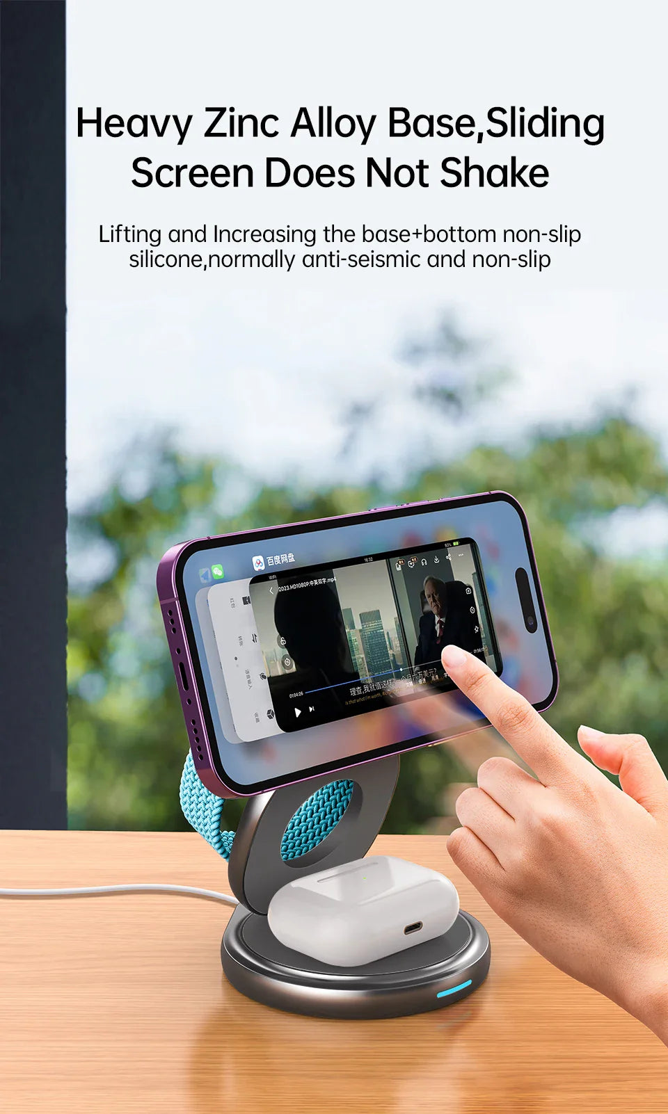 3 in 1 Foldable Magnetic Wireless Charger - Wholesalus