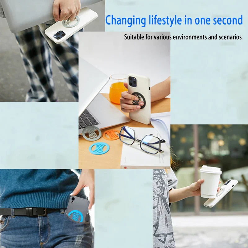 Elastic Silicone Ultrathin Mobile Anti-Slip Strap - Wholesalus