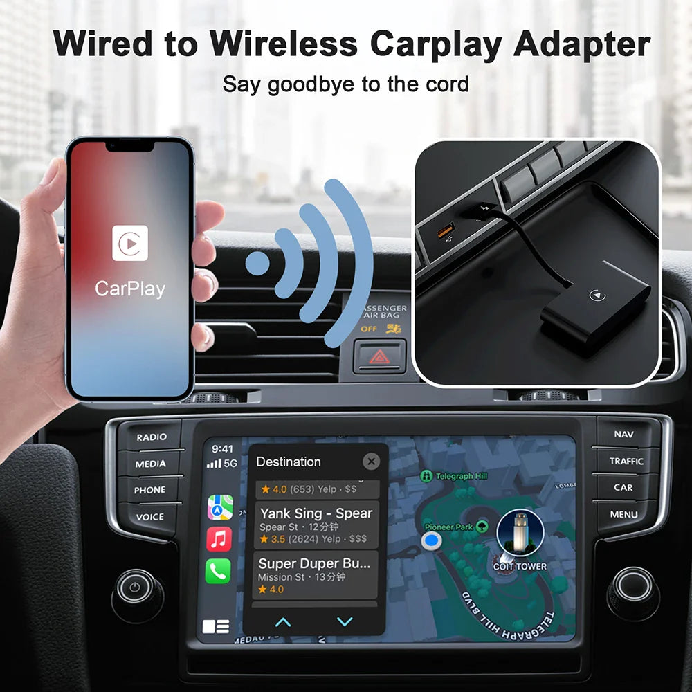 USB Wireless CarPlay Adapter - Wholesalus