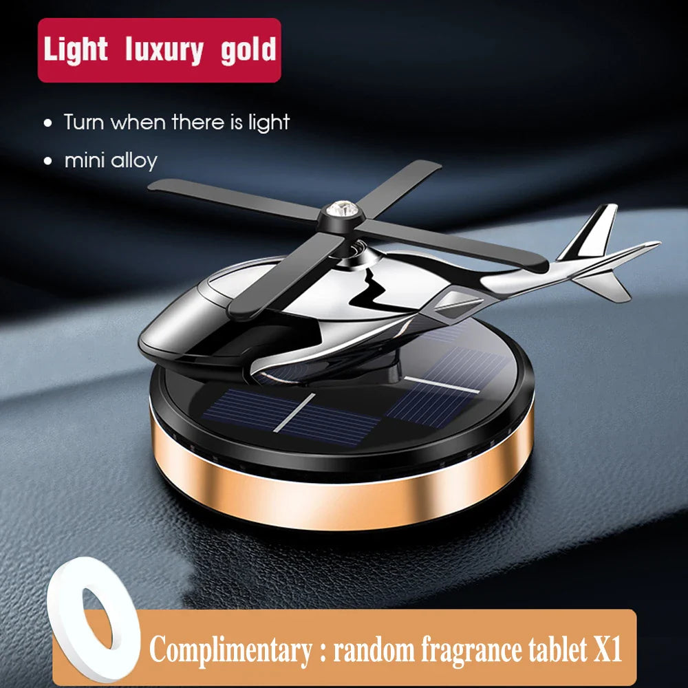 Helicopter Solar Car Air Freshener - Wholesalus