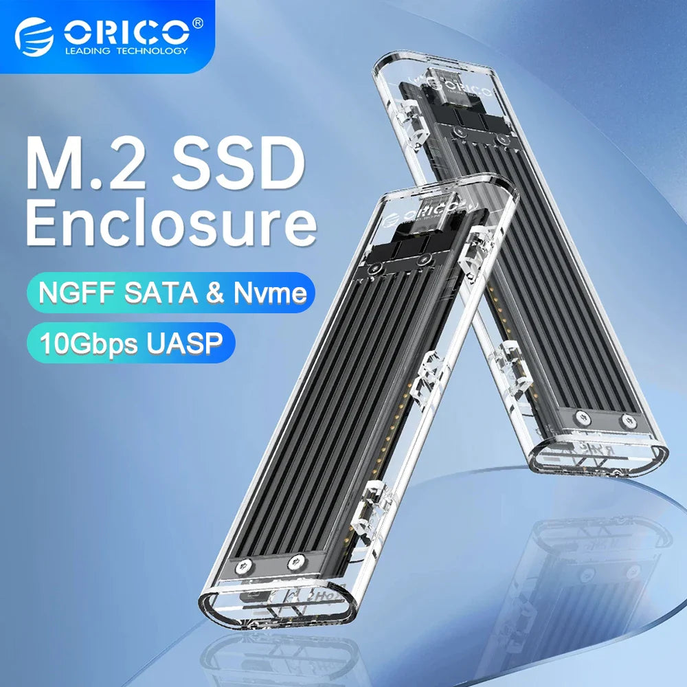 Transparent Hard Drive SSD Enclosure - Wholesalus