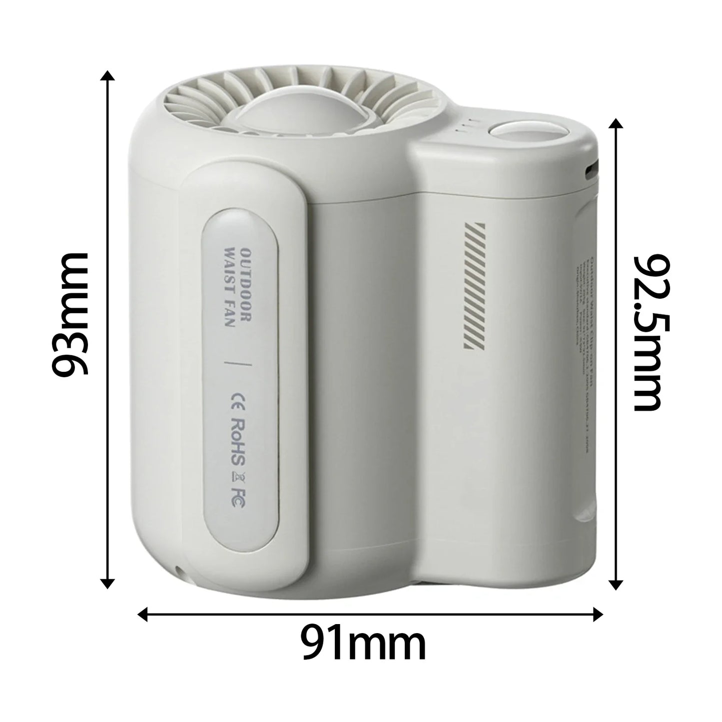 Rechargeable Hanging Waist Clip Fan - Wholesalus