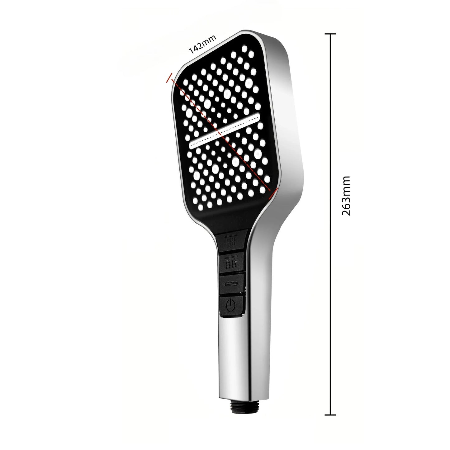 7 Modes Adjustable High-pressure Shower Head - Wholesalus