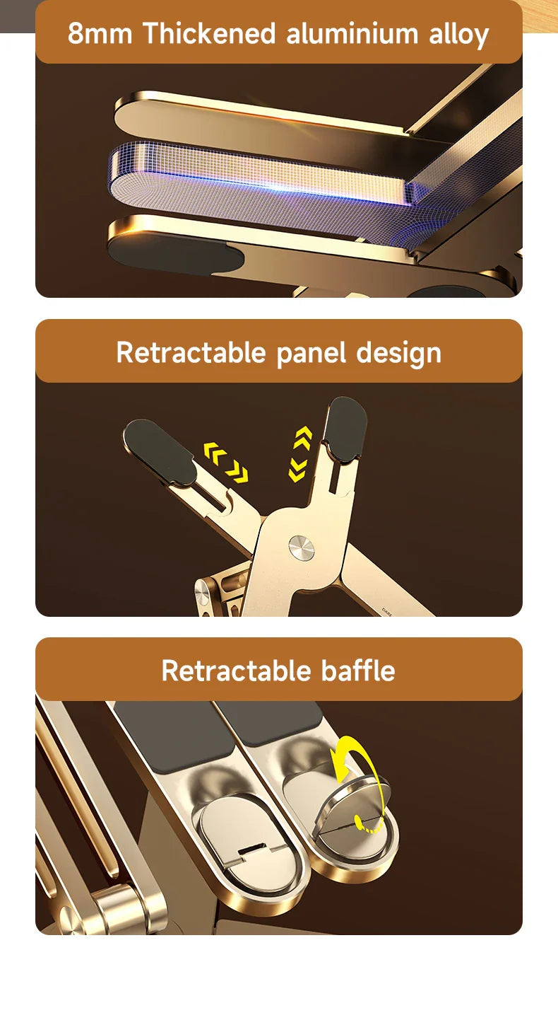 Aluminum Heat Dissipation Rotatable Laptop Stand - Wholesalus