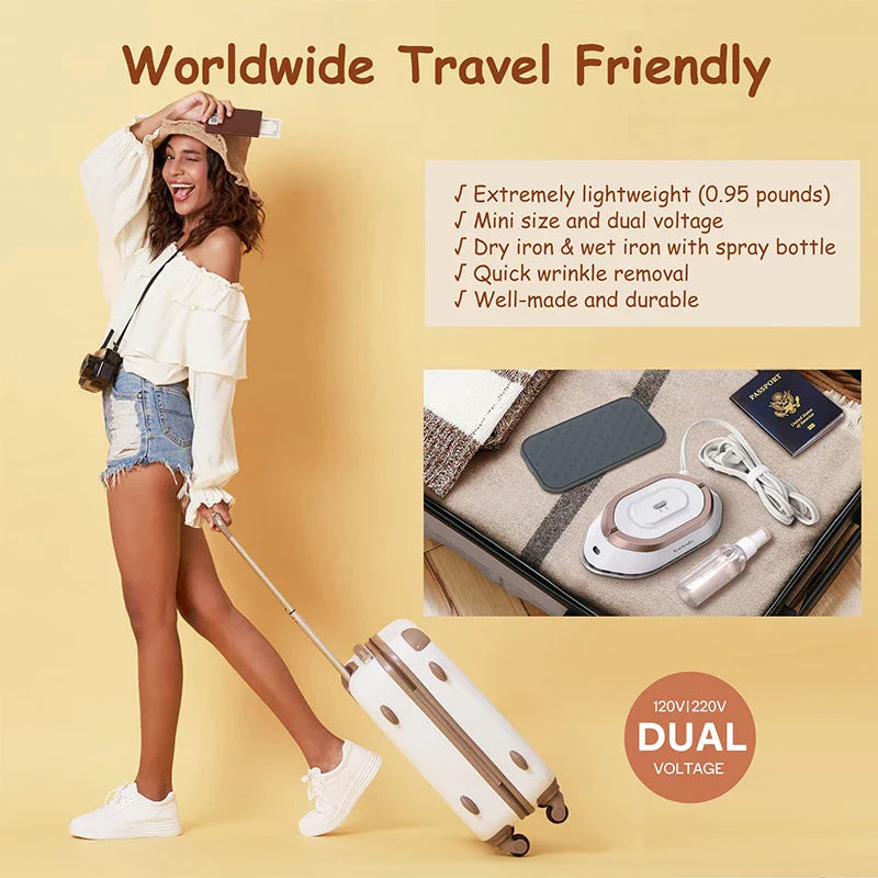 Travel Mini Non-Steam Iron - Wholesalus