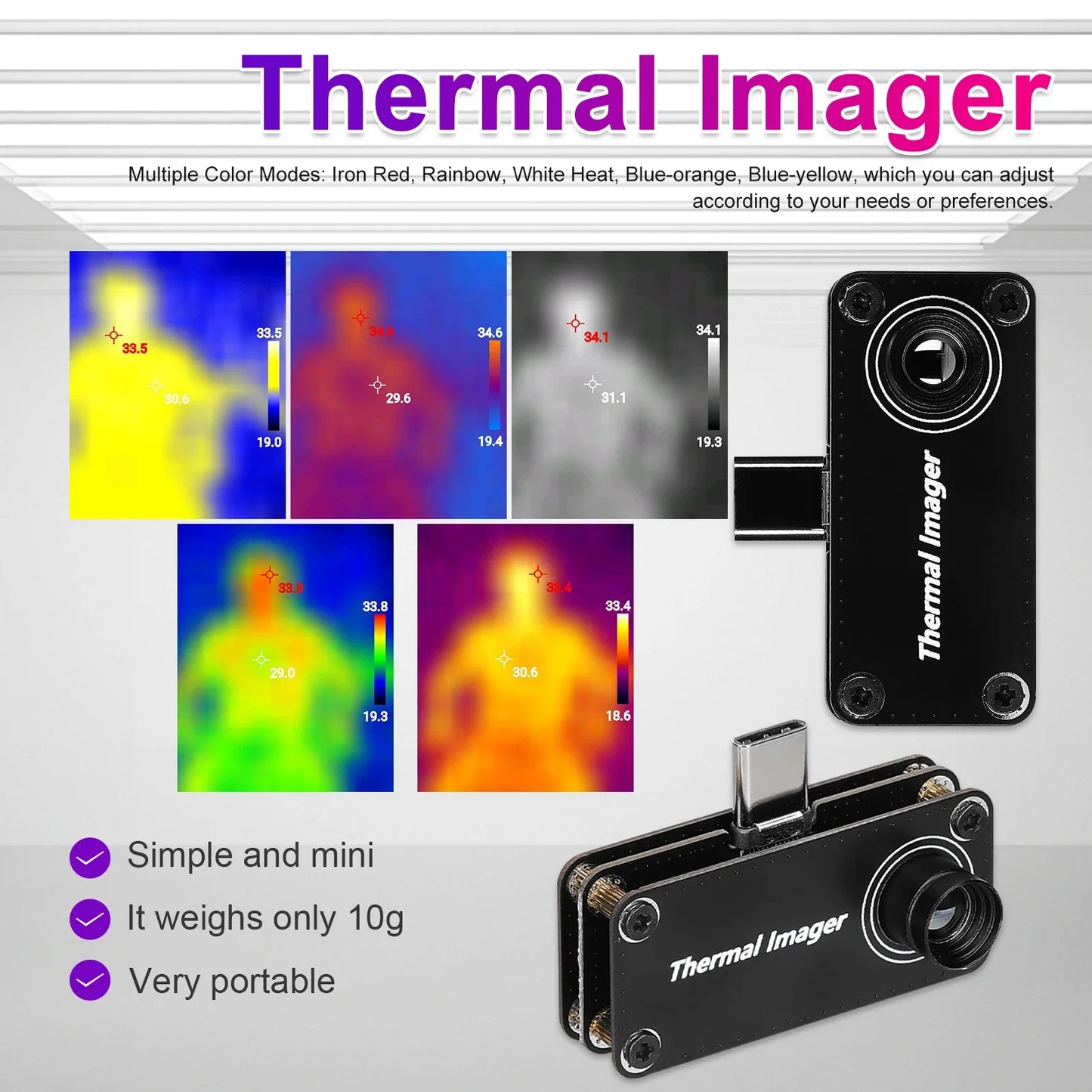 Type-C Multifunction Temperature Measurement Meter - Wholesalus