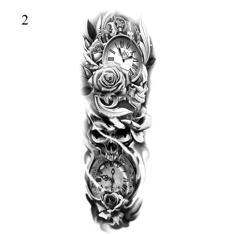 Full Arm Temporary Tattoos - Wholesalus