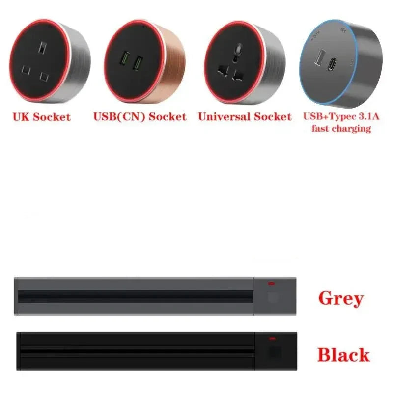 Wall-Mounted Sliding Socket - Wholesalus
