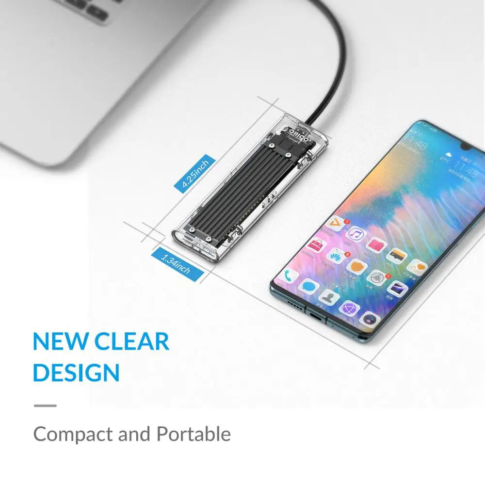 Transparent Hard Drive SSD Enclosure - Wholesalus