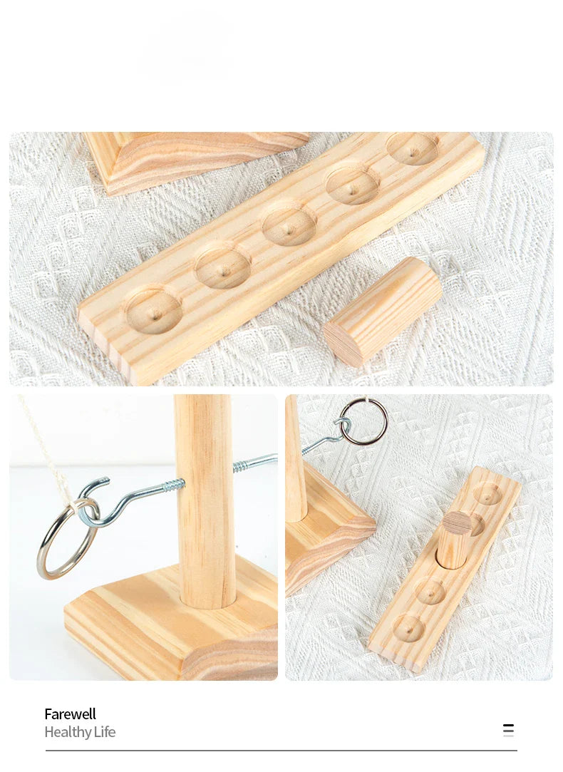 Wooden Ring Toss Game - Wholesalus